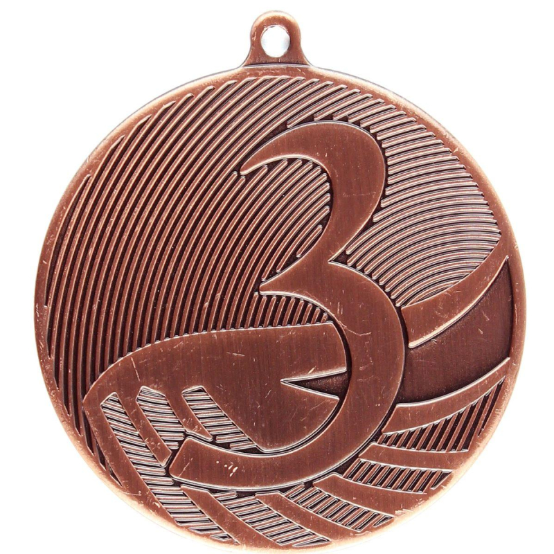 Медаль 3 место 50мм бронза MD1293 366389