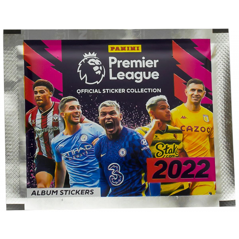 Наклейки Panini Английская Премьер-лига,(в пакет. 5 наклеек),сезон 2021-22