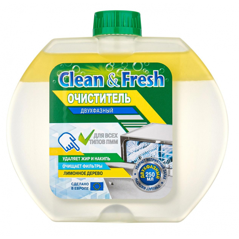 Очиститель для ПММ Clean&Fresh Лимонное дерево 250мл