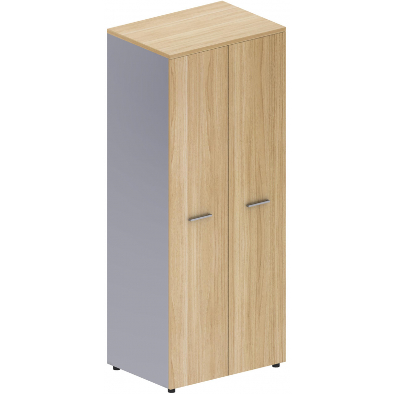 Шкаф SH_Unica для одежды F7E-01 (351968) бук/серый