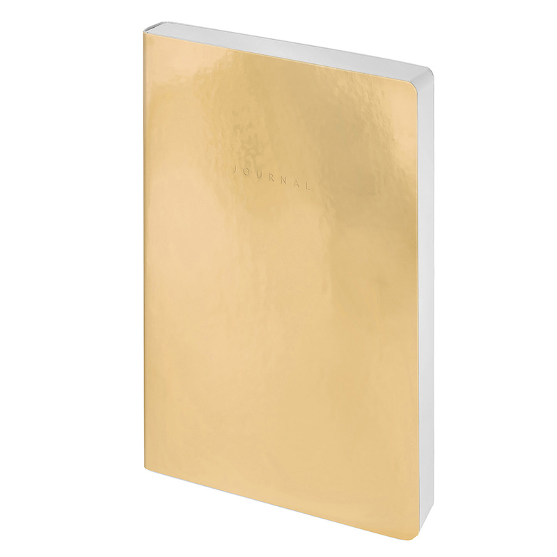 Ежедневник недатир. A5, 136л., кожзам, Greenwich Line "Galaxy. Golden mirror", тон. блок
