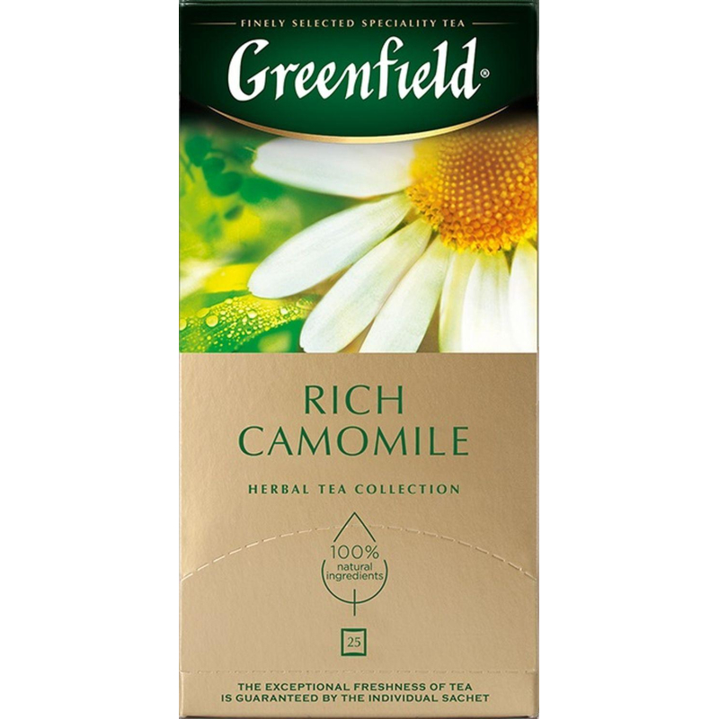 Чай Greenfield Rich Camomile травяной фольгир.25пак/уп