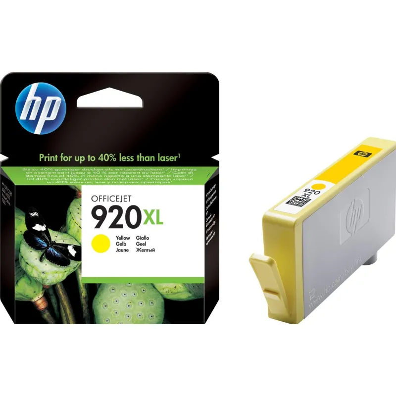 Картридж струйный HP 920XL CD974AE жел. пов.емк. для OJ 6000