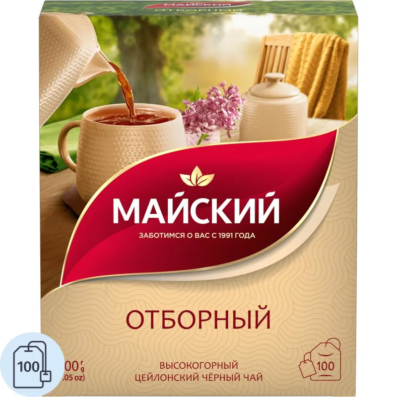 Чай черный Майский Отборный 100пак*2г