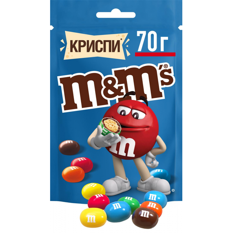 Драже M&M`s Криспи с шоколадом 70 г