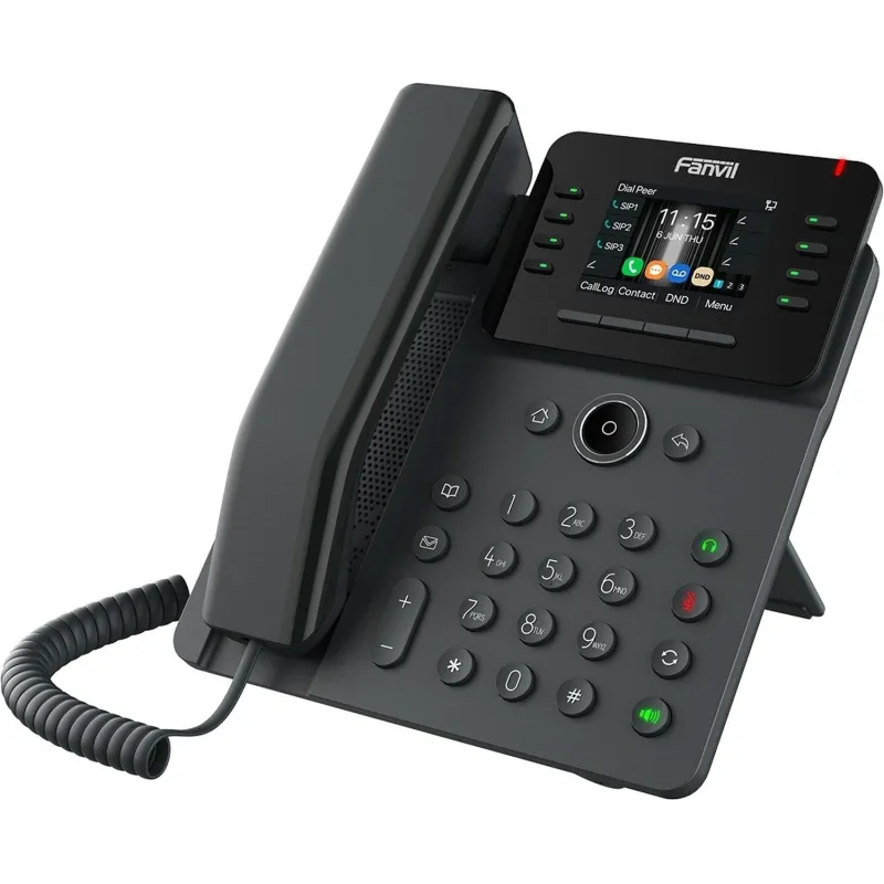 IP-телефон Fanvil V62W,HD voice, 8 SIP,2.8 Inch,Opus+IPV6,21 DSS,WIFI,PSU