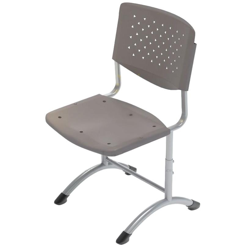 Стул ученический TEF_S Стул PRISMA (Н) 6 р.г.  RAL 9006 / ПЛАСТ- GRAY 6