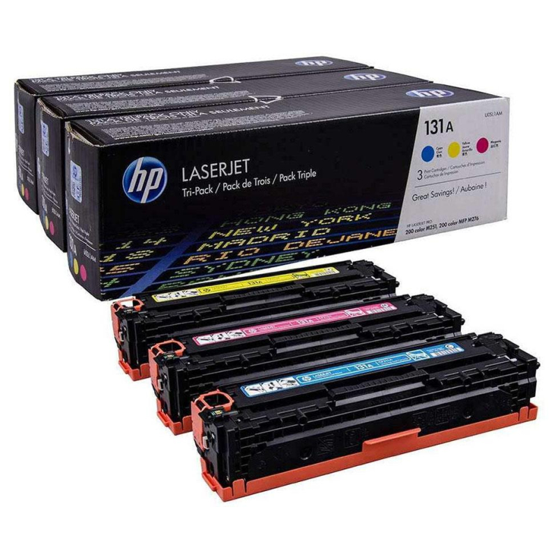 Картридж лазерный HP 131A U0SL1AM CMY для LJ Pro 200 (3шт/уп)