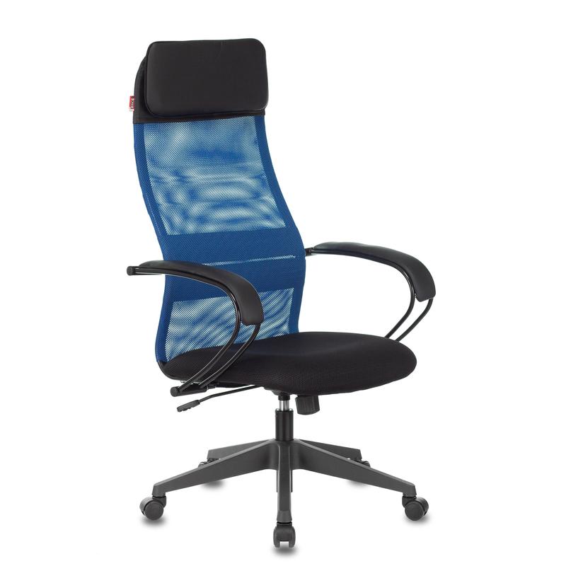 Кресло VB_EChair-655 TTW_BL сетка/ткань синий, пластик