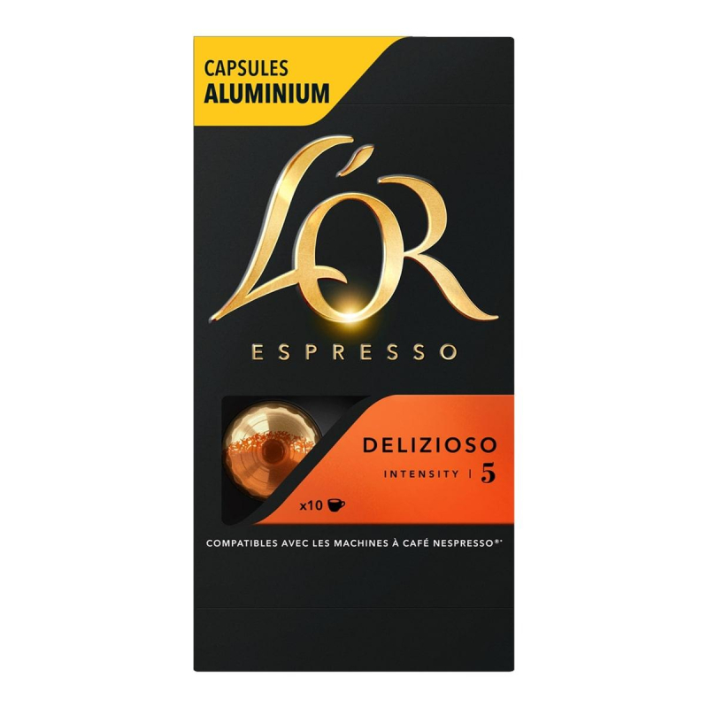 Кофе в капсулах для кофемашин L'or Delizioso Espresso (10 штук в упаковке)