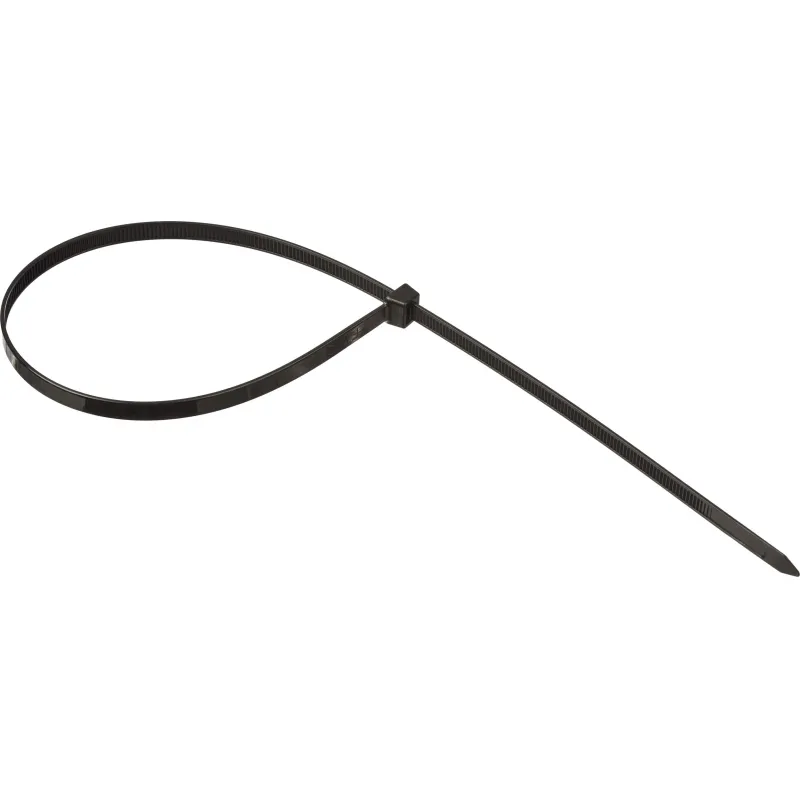 Хомут стяжка нейлоновая TOPFORT 8х500 (7,6х500 мм) чёрный 100 шт/уп