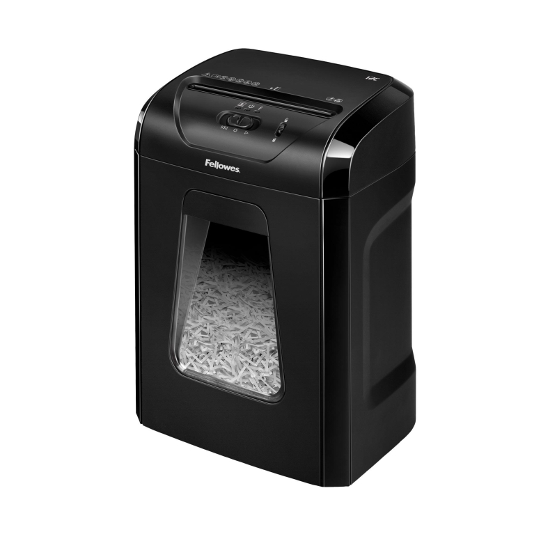 Шредер (уничтожитель) Fellowes Powershred 12C, 4ур.секр, 12лист, 18л