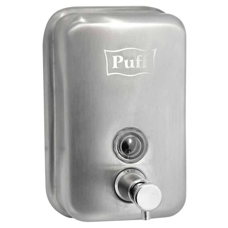 Дозатор для жидкого мыла Puff металлический 0,5 л. хром матовый