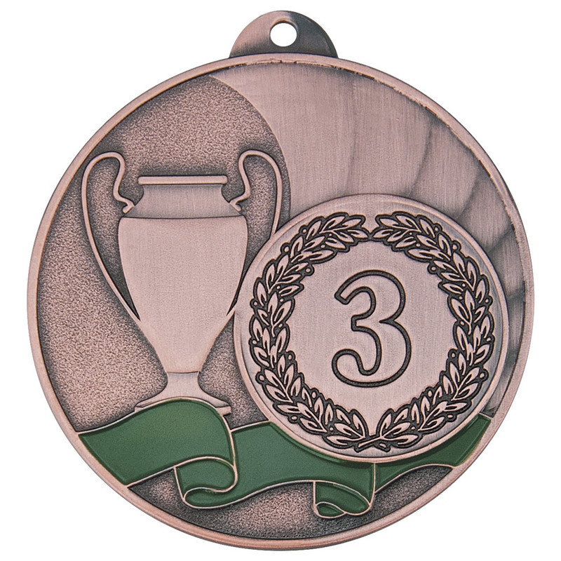 Медаль 3 место 50 мм бронза DC#MK281c-AB
