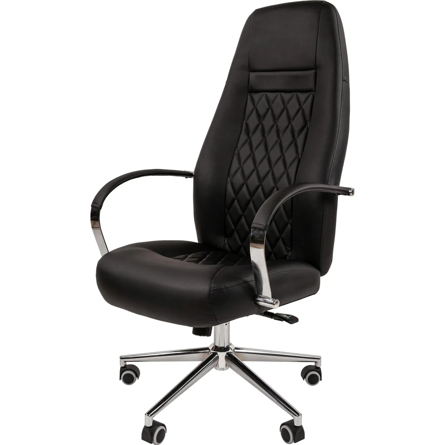 Кресло для руководителя Chairman 950 чёрное (экокожа, металл)