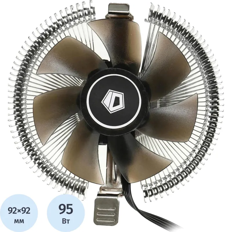 Кулер ID-Cooling DK-01 Soc-AM5/AM4/1151/1200/1700 черный 4-pin 29dB Al 95W