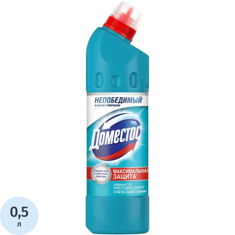 Средство для сантехники универсальное с дезинфицирующим эффектом Domestos Свежесть Атлантики 500 мл