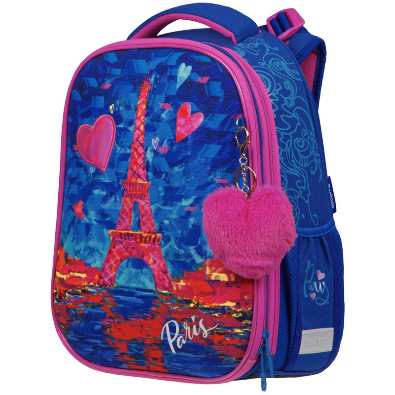 Ранец Berlingo Expert Max "Eiffel Tower" 37*28*16см, 2 отделения, анатомическая спинка, дождевик в к