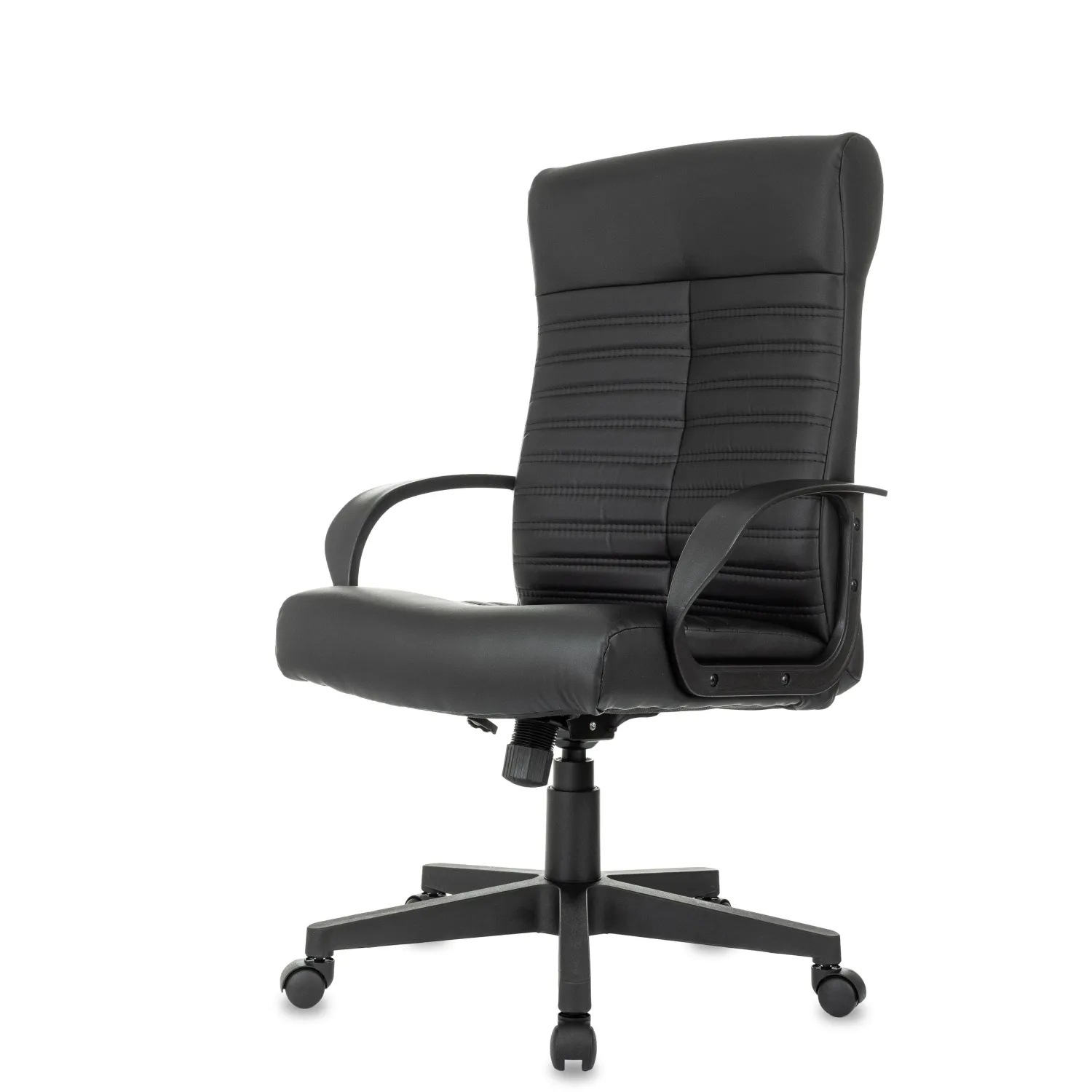 Кресло БР Комус Мебель Echair 659, экокожа, черн, пластик