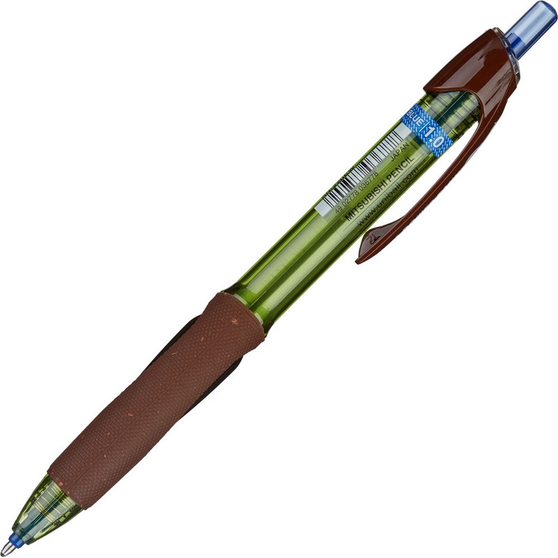 Ручка шариковая автоматическая Uni ECO Powertank автомат. 0,4мм син SN-220
