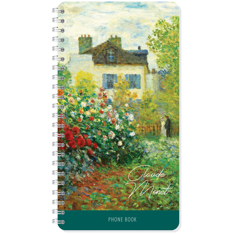 Телефонная книга А5, 80л., на гребне OfficeSpace "Живопись. Claude Monet", с высечкой