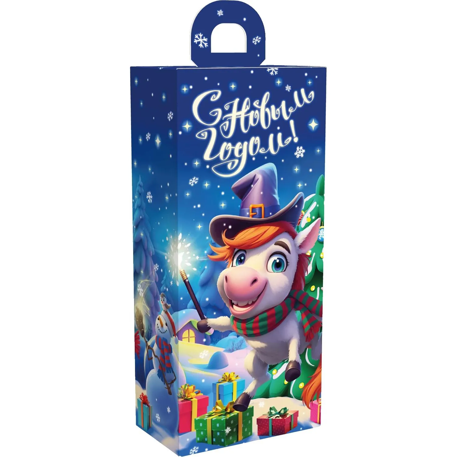 Новогодний сладкий подарок Фокус-Покус Картон 500 грамм, K061
