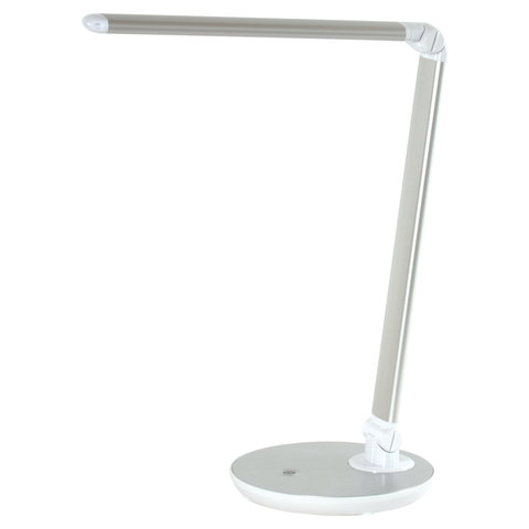 Светильник настольный SONNEN PH-3609, на подставке, светодиодный, 9 Вт, металлический корпус, серый,