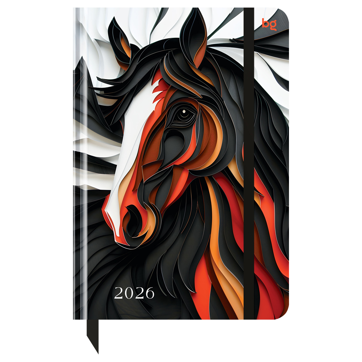 Ежедневник датированный 2026, А5, 176л., 7БЦ BG "Символ года", матовая ламинация, выборочный лак