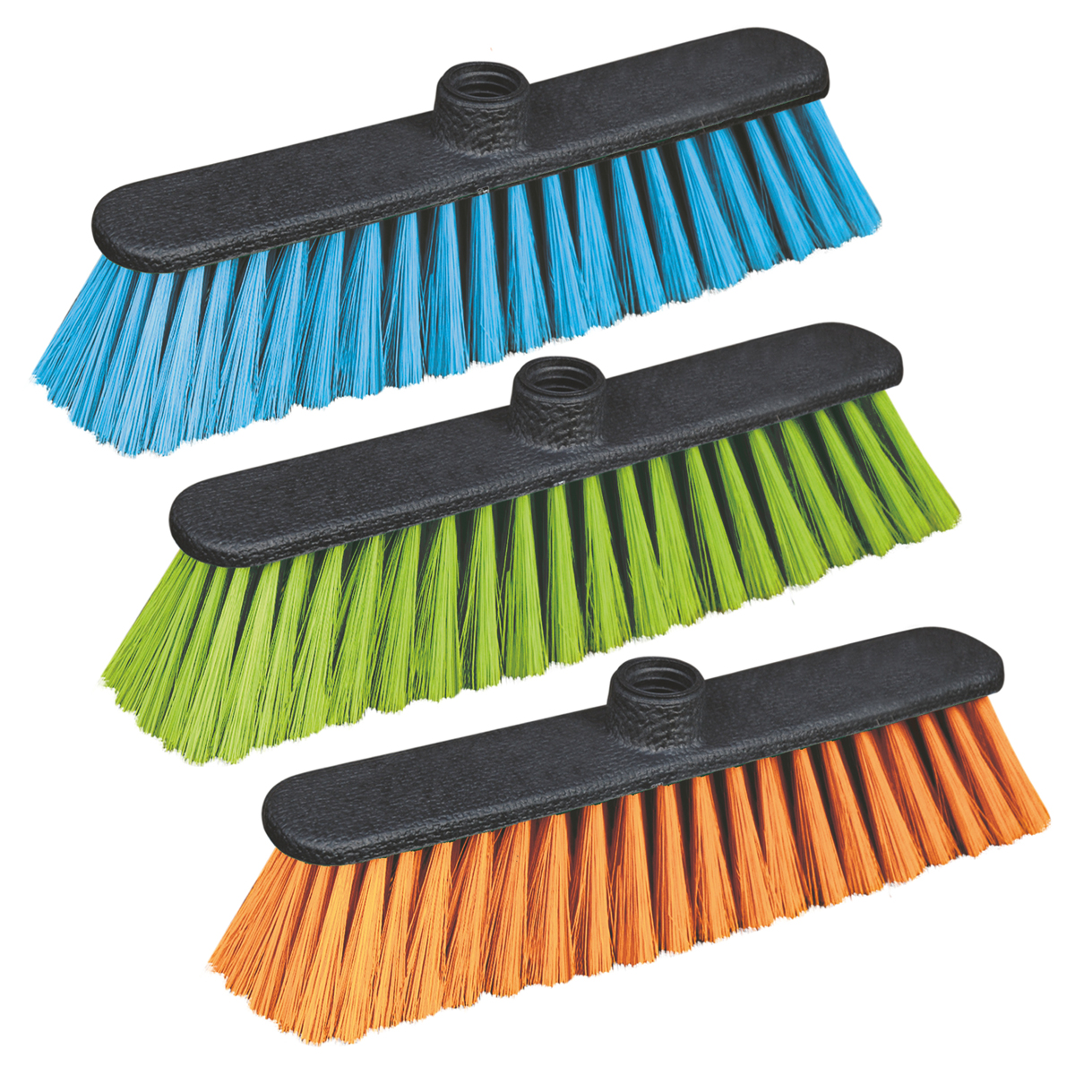 Щетка для уборки AZUR без черенка, ширина 31см, щетина 7см, пластик, еврорезьба, цвет ассорти Щетка для уборки AZUR без черенка, ширина 31см, щетина 7см, пластик, еврорезьба, цвет ассорти