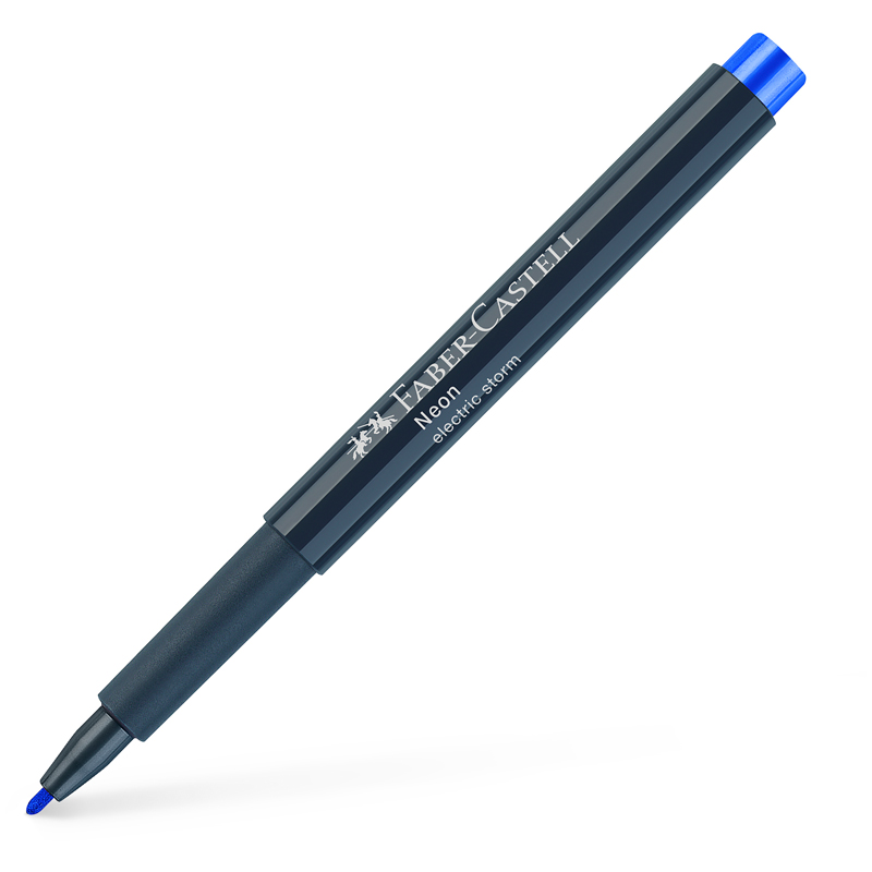 Маркер для декорирования Faber-Castell "Neon" цвет 151 ярко-синий, пулевидный, 1,5мм
