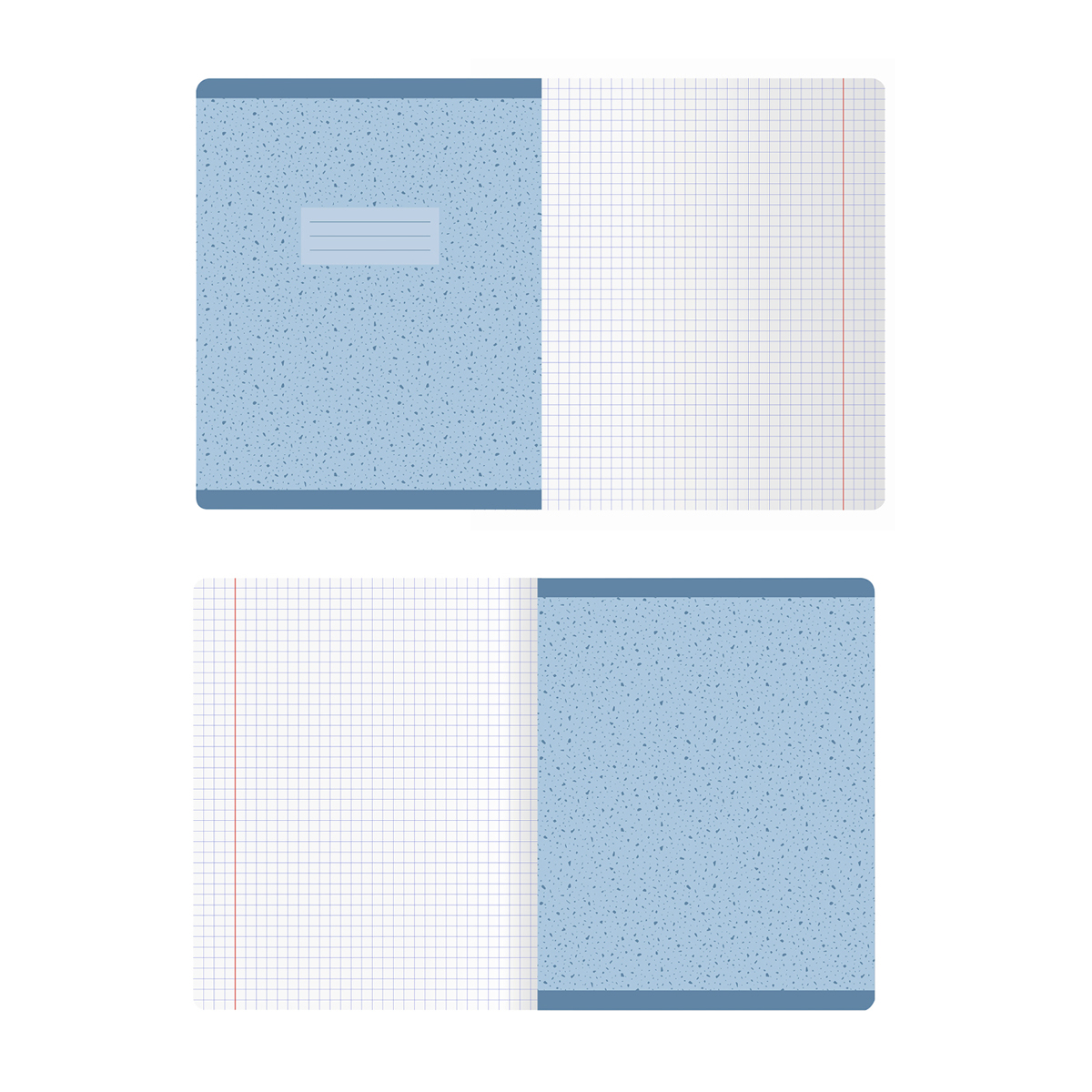 Тетрадь 48л., А5, клетка BG "Stylish&laconic", soft-touch ламинация, с форзацем, 70г/м2