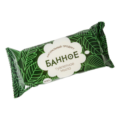 Мыло туалетное 100 г, "Банное" АГРОПРОМ-ЮГ, натуральное,