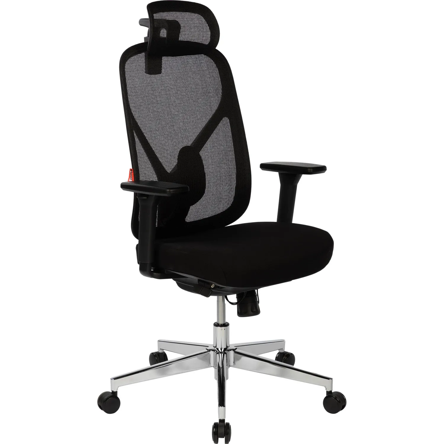 Кресло BN_Zm_EChair-500 MC сетка/ткань, черный хром
