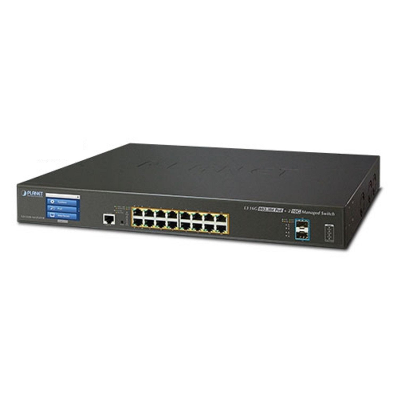 Коммутатор Planet L2+/L4 16-Port 10/100/1000T 75W (GS-5220-16UP2XVR)