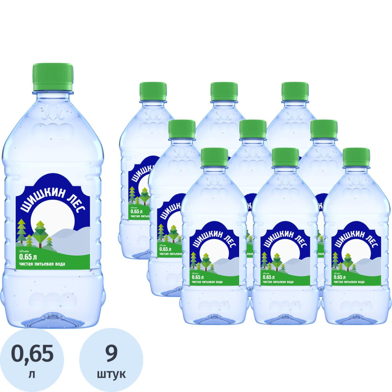 Вода питьевая Шишкин Лес негазированная пэт 0,65л