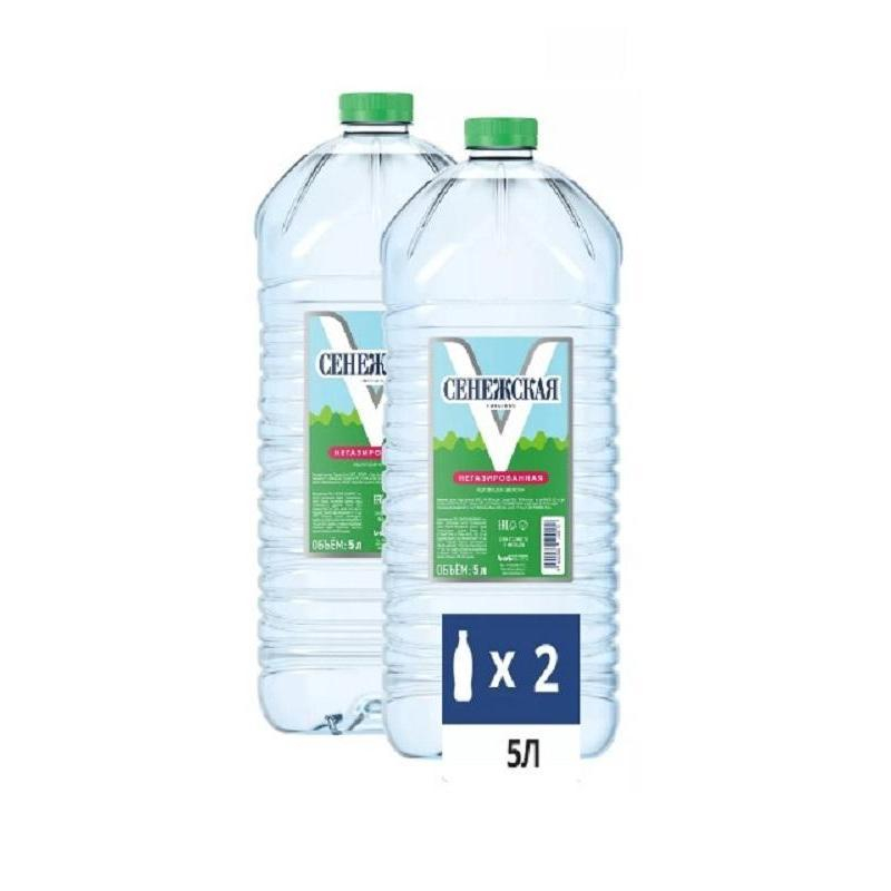 Вода минеральная Сенежская негазированная 5 л (2 штуки в упаковке)