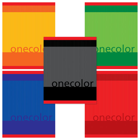 Тетрадь А5, 48 л., STAFF, линия, офсет №2 ЭКОНОМ, обложка картон, "МОНОХРОМ"