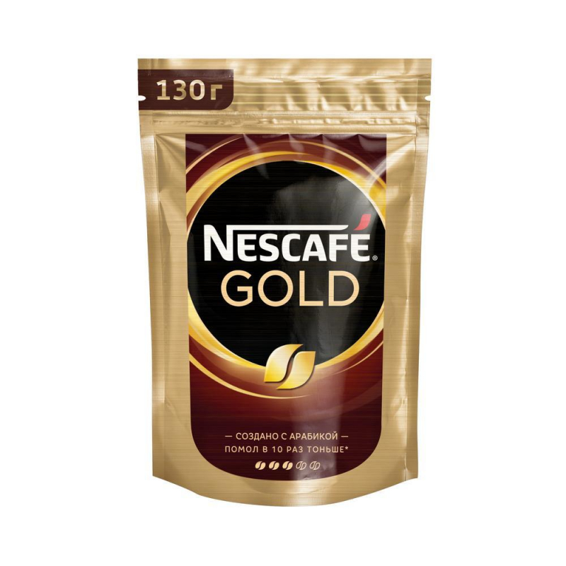 Кофе Nescafe Gold,растворимый,пакет,130г