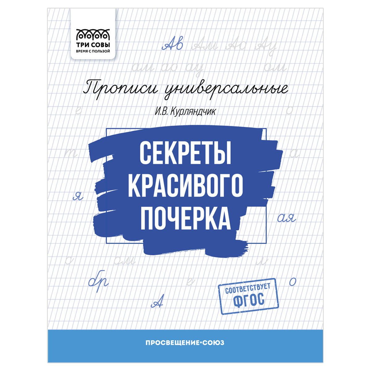 Прописи универсальные, А5 ТРИ СОВЫ "Секреты красивого почерка", 16стр.