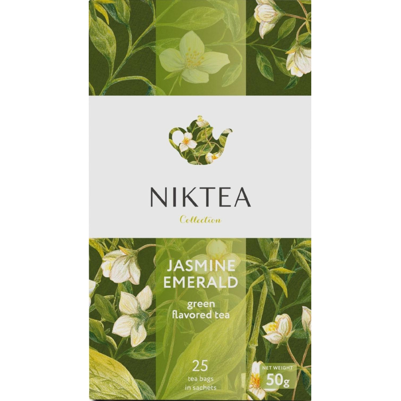 Чай Niktea Jasmine Emerald зеленый 25 пакетиков