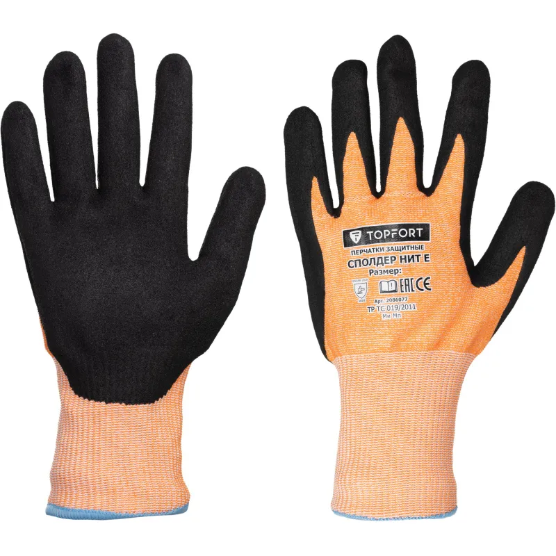 Перчатки защитные от порезов TOPFORT Сполдер Нит Е с нитр.покр. р.11 Перчатки защитные от порезов TOPFORT Сполдер Нит Е с нитр.покр. р.11