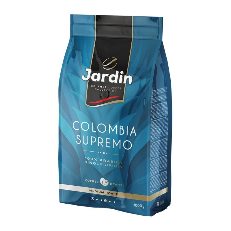 Кофе Jardin Colombia supremo в зернах, 1кг, 0605-06