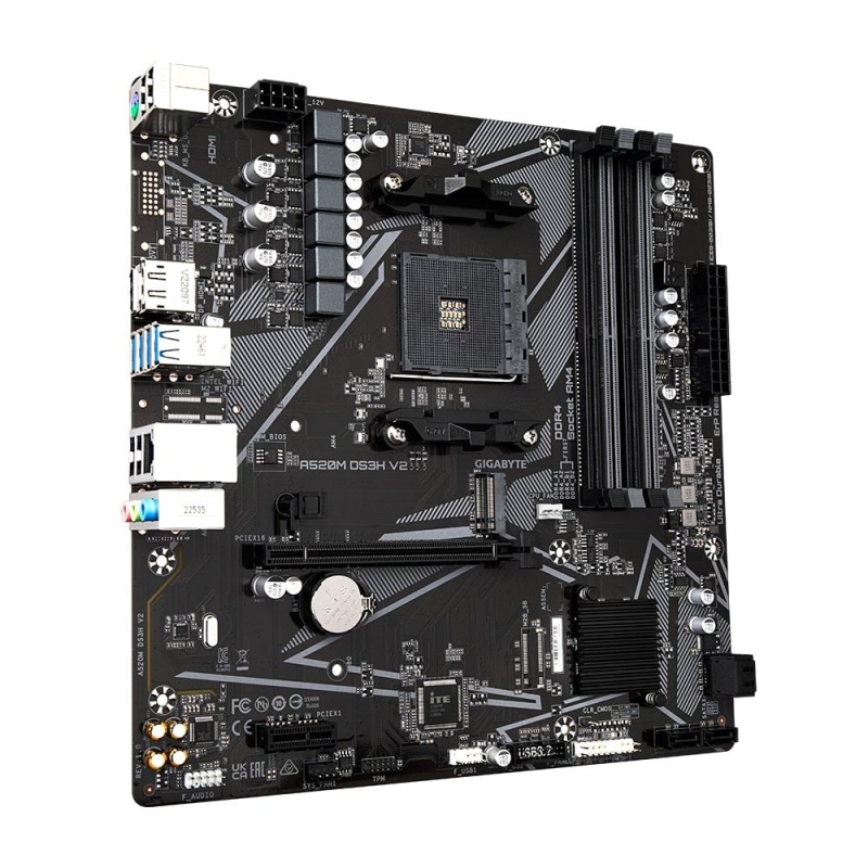 Материнская плата Gigabyte A520M DS3H V2, RTL