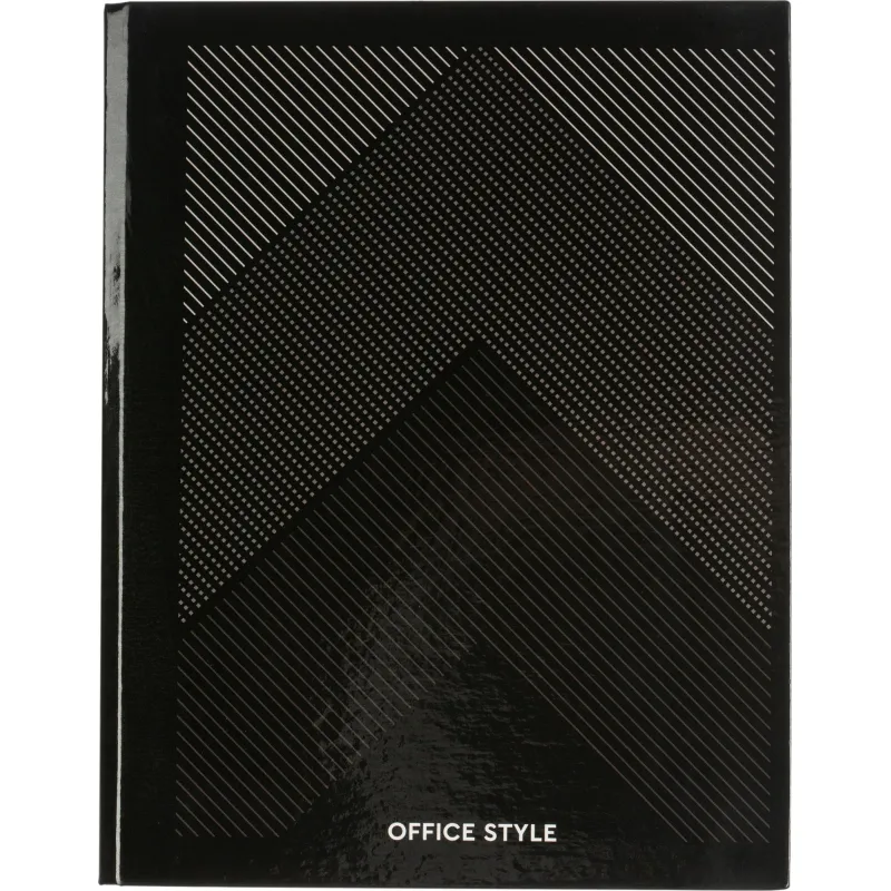 Бизнес-тетрадь А5 120л Attache,на кольцах,тв.обл,мат.лам,клет,Optima черн