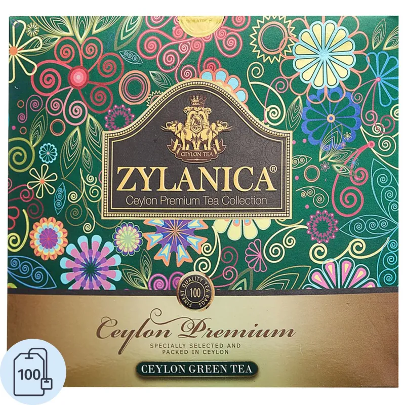 Чай Zylanica Ceylon Premium Collection зеленый 100 пакетиков