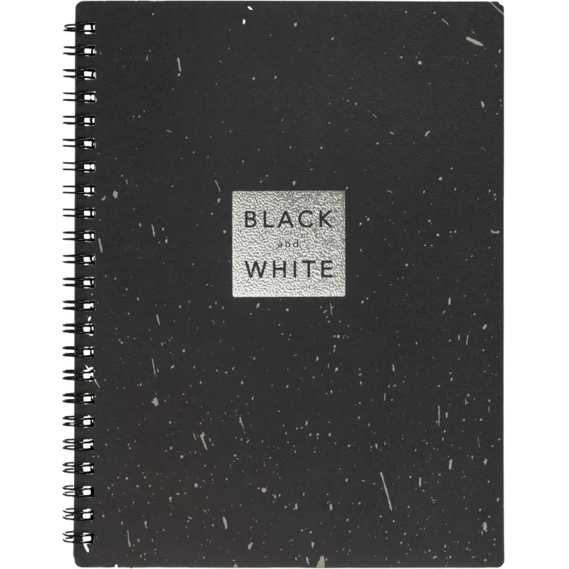 Тетрадь общая Attache Selection Квадрат ВW А5, 156х207мм 80л клетка спираль