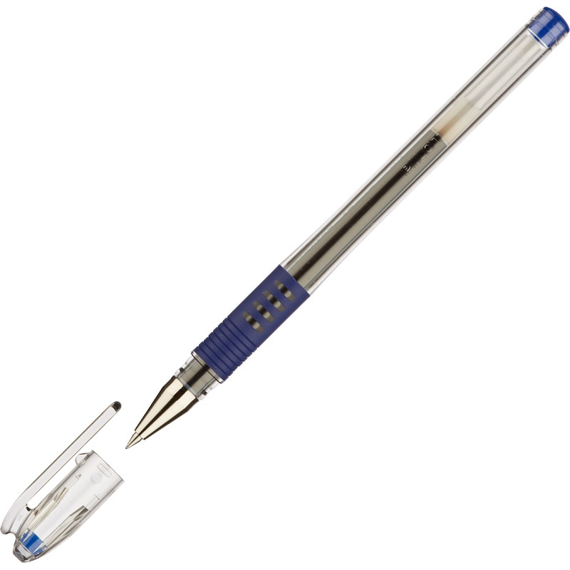 Ручка гелевая неавтоматическая PILOT BLGP-G1-5 резин.манжет. синяя 0,3мм