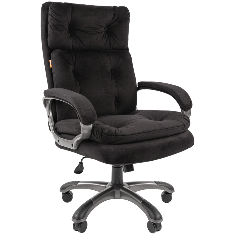 Кресло руководителя Chairman 442, PL, ткань микрофибра черная, механизм качания (до 150кг)