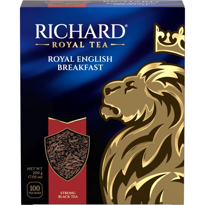 Чай Richard Royal English Breakfast, черный, пакет 100х2г