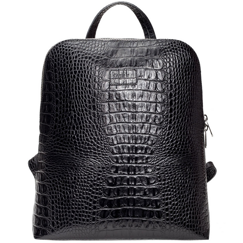 Рюкзак женский, из кожи, S.407.KM.черный